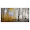 Designart - Yellow Morning in Forest Panorama - Landscape Canvas Art Print